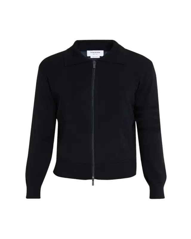 Men's Double-Face Knit Full-Zip Sweater