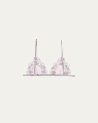 Kiki De Montparnasse Violet Floral-Embroidered Lace Bra | Thumbnail 2 Kiki De Montparnasse Violet Floral-Embroidered Lace Bra | Thumbnail 2