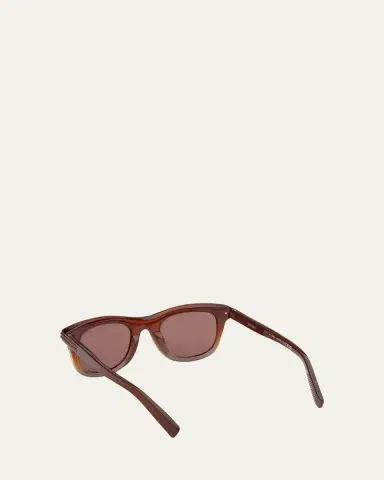 Zegna Men's Acetate Square Sunglasses | Thumbnail 4
