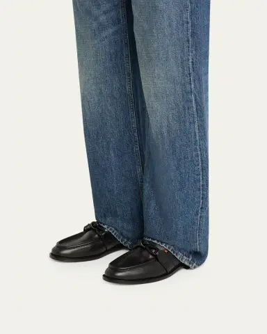 Bottega Veneta Astaire Metal Knot Leather Loafers | Thumbnail 2