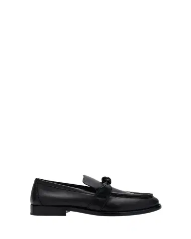 Bottega Veneta Astaire Metal Knot Leather Loafers | Thumbnail 1