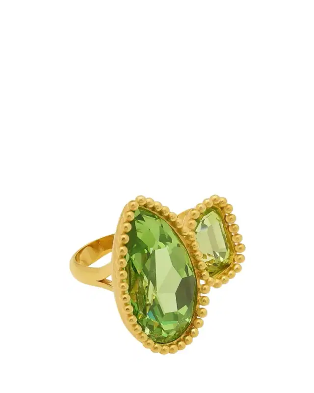 Oscar de la Renta Pear Crystal Ring