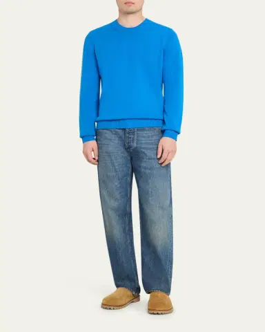 Guest In Residence Men's Cashmere Crewneck Sweater | Thumbnail 6