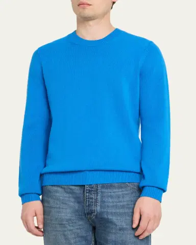 Guest In Residence Men's Cashmere Crewneck Sweater | Thumbnail 8