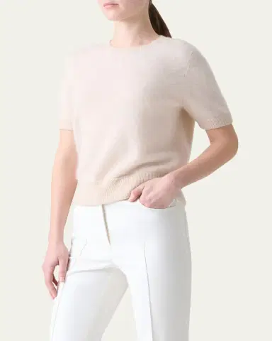 Akris Brushed Cashmere Sweater | Thumbnail 4 Akris Brushed Cashmere Sweater | Thumbnail 4