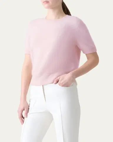 Akris Brushed Cashmere Sweater | Thumbnail 9 Akris Brushed Cashmere Sweater | Thumbnail 9