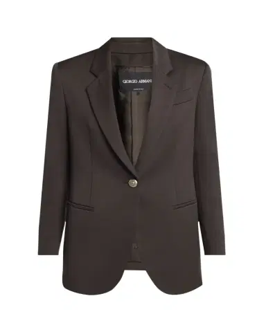 Giorgio Armani Virgin Wool Single-Breasted Blazer | Thumbnail 1
