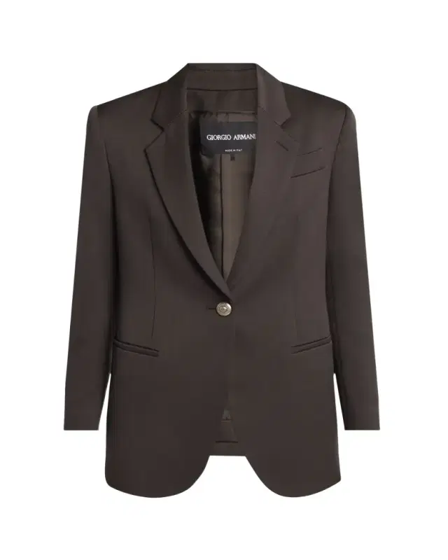 Giorgio Armani Virgin Wool Single-Breasted Blazer
