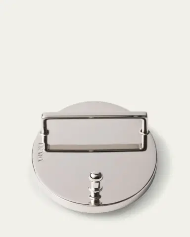 Prada Men's Logo Leather Oval Belt Buckle | Thumbnail 2