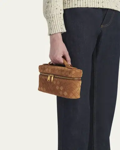 Bottega Veneta Bang Bang Vanity Intrecciato Suede Crossbody Bag | Thumbnail 2 Bottega Veneta Bang Bang Vanity Intrecciato Suede Crossbody Bag | Thumbnail 2
