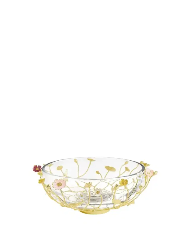 Michael Aram Wildflowers Serving Glass Bowl