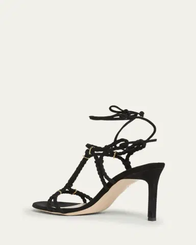 TOM FORD Lily Suede Ankle-Tie Sandals | Thumbnail 3