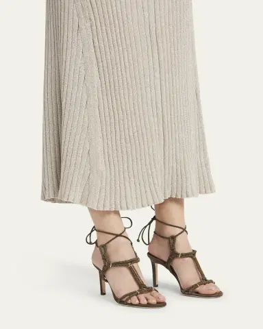 TOM FORD Lily Suede Ankle-Tie Sandals | Thumbnail 7