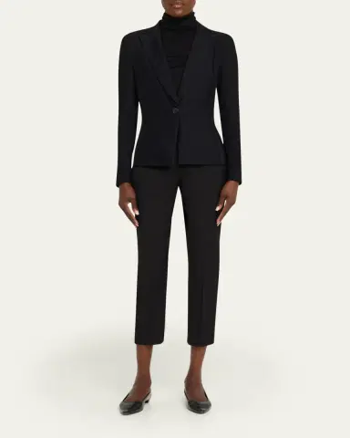 Giorgio Armani Rice Stitch Jersey Single-Breasted Jacket | Thumbnail 6