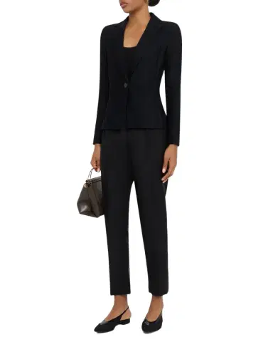 Giorgio Armani Rice Stitch Jersey Single-Breasted Jacket | Thumbnail 1