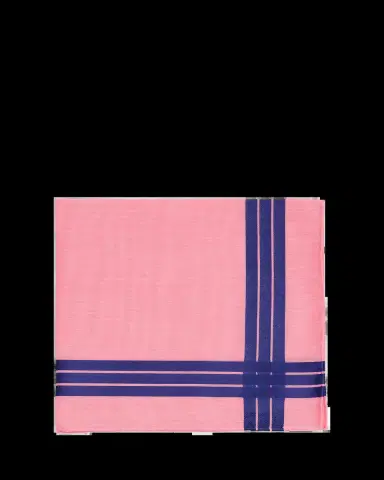 Simonnot Godard Men's Satin Crossed Stripe Cotton Handkerchief | Thumbnail 2 Simonnot Godard Men's Satin Crossed Stripe Cotton Handkerchief | Thumbnail 2