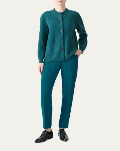 Akris Chris Crepe Tapered-Leg Cuffed Pants | Thumbnail 2 Akris Chris Crepe Tapered-Leg Cuffed Pants | Thumbnail 2