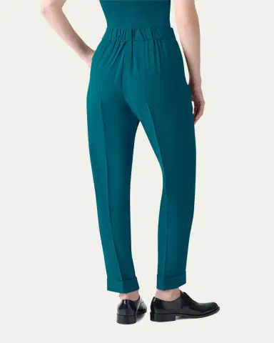 Akris Chris Crepe Tapered-Leg Cuffed Pants | Thumbnail 3 Akris Chris Crepe Tapered-Leg Cuffed Pants | Thumbnail 3