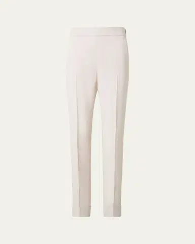 Akris Chris Crepe Tapered-Leg Cuffed Pants | Thumbnail 6 Akris Chris Crepe Tapered-Leg Cuffed Pants | Thumbnail 6