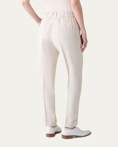 Akris Chris Crepe Tapered-Leg Cuffed Pants | Thumbnail 8 Akris Chris Crepe Tapered-Leg Cuffed Pants | Thumbnail 8