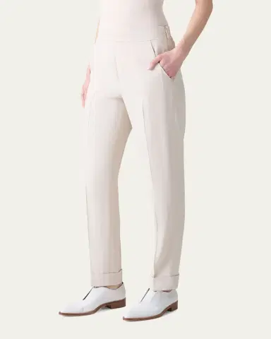 Akris Chris Crepe Tapered-Leg Cuffed Pants | Thumbnail 9 Akris Chris Crepe Tapered-Leg Cuffed Pants | Thumbnail 9