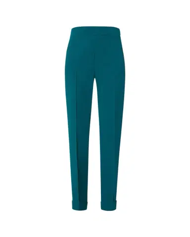Akris Chris Crepe Tapered-Leg Cuffed Pants | Thumbnail 1 Akris Chris Crepe Tapered-Leg Cuffed Pants | Thumbnail 1