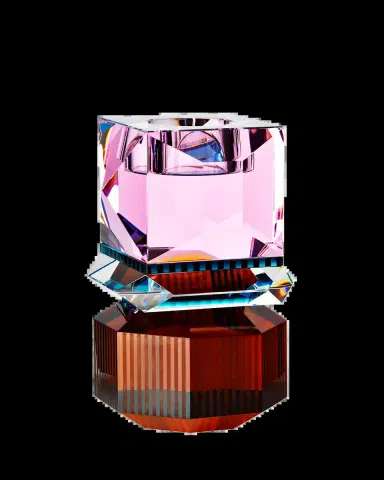 Reflections Copenhagen Dakota Tealight Holder, Brown & Rose | Thumbnail 2