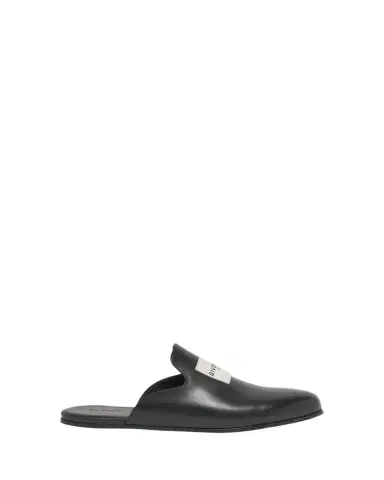 Givenchy Men's Label Leather Mule Slides | Thumbnail 1