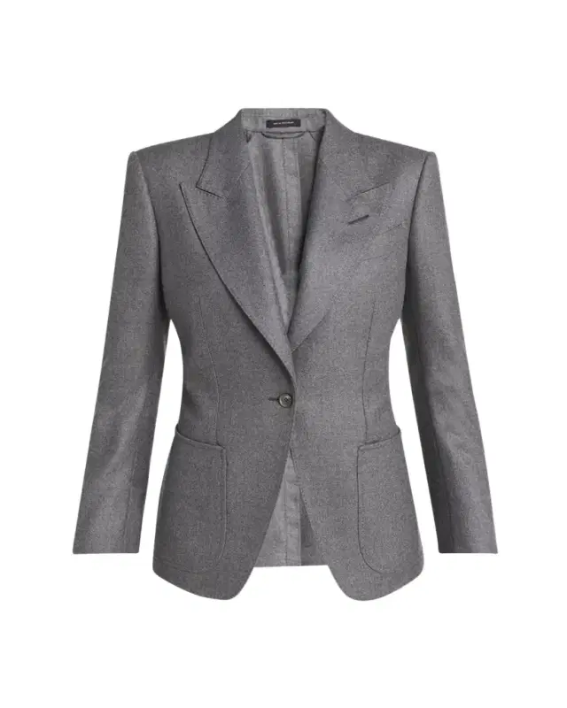 Cashmere Single-Breasted Blazer