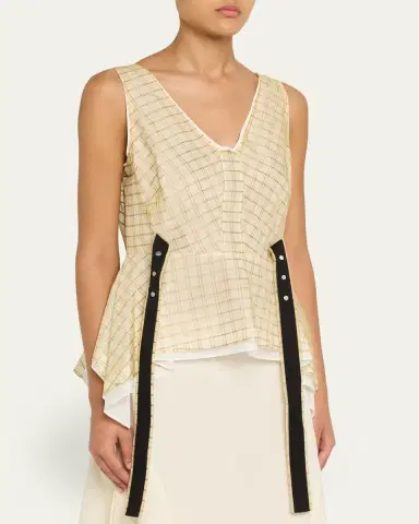 3.1 Phillip Lim Sleeveless Plaid Organza Flounce Top | Thumbnail 4 3.1 Phillip Lim Sleeveless Plaid Organza Flounce Top | Thumbnail 4