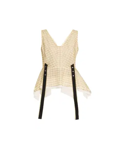 3.1 Phillip Lim Sleeveless Plaid Organza Flounce Top | Thumbnail 1 3.1 Phillip Lim Sleeveless Plaid Organza Flounce Top | Thumbnail 1