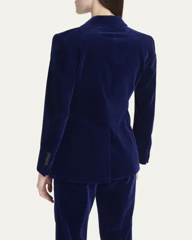 Tom Ford Single-Breasted Velvet Blazer | Thumbnail 3