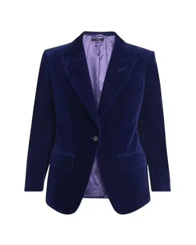Tom Ford Single-Breasted Velvet Blazer | Thumbnail 1