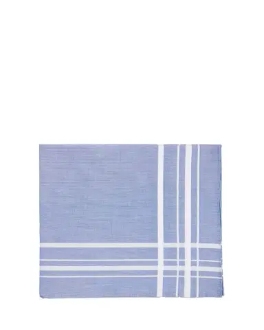 Simonnot Godard Men's Cotton Satin Check Pocket Handkerchief | Thumbnail 1 Simonnot Godard Men's Cotton Satin Check Pocket Handkerchief | Thumbnail 1