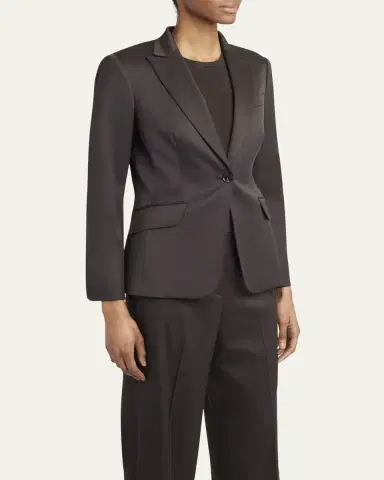 Kiton Fitted Wool Blazer | Thumbnail 5 Kiton Fitted Wool Blazer | Thumbnail 5