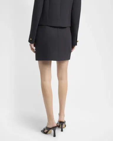 Bottega Veneta Pocket Light Structured Cotton Mini Skirt | Thumbnail 2