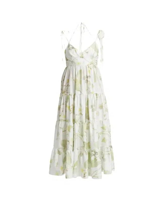 Erdem Strappy Fit-&-Flare Maxi Dress