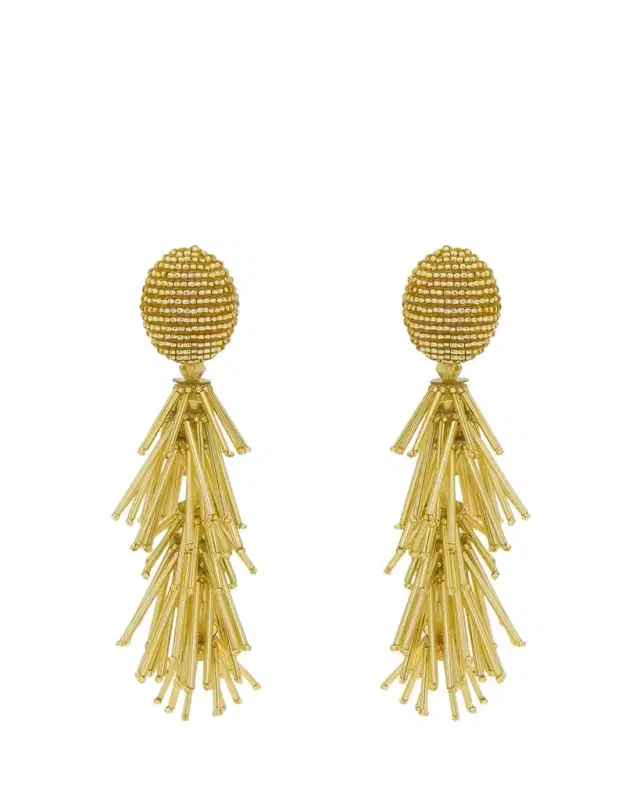 Oscar de la Renta Fringe Tassel Earrings
