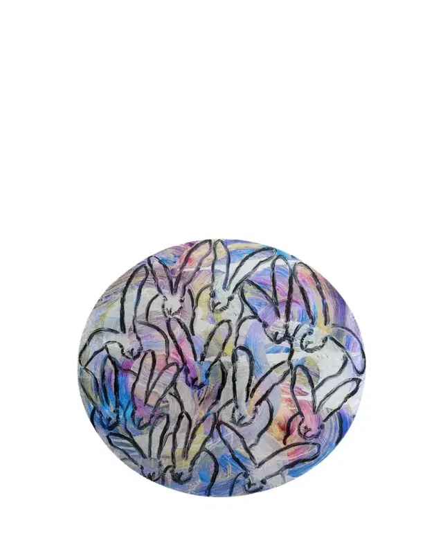 Hunt Slonem Summer Totem Rabbits Lacquer Placemat