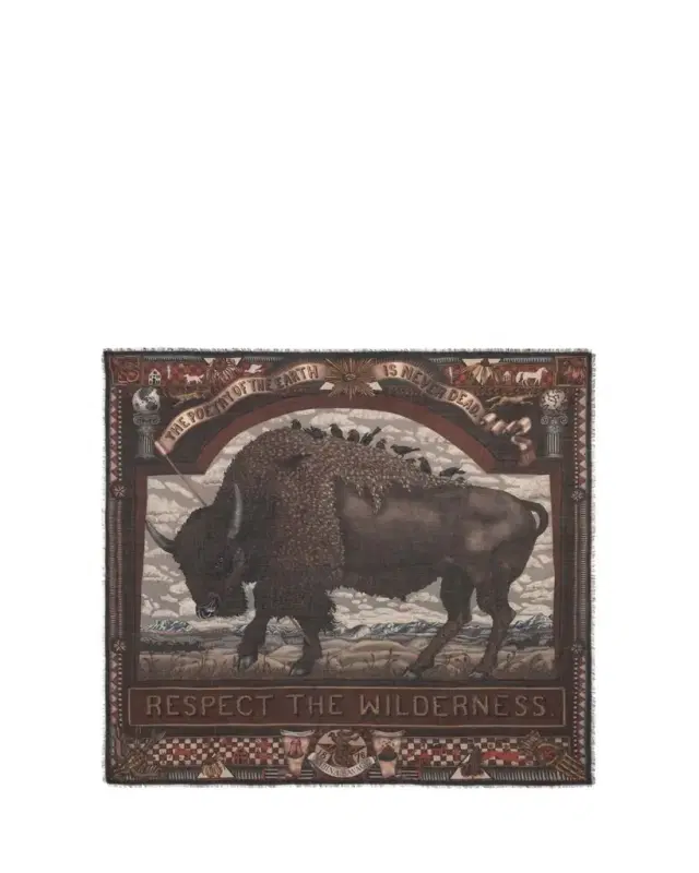 Sabina Savage Secrets Of The Bison Cashmere Scarf
