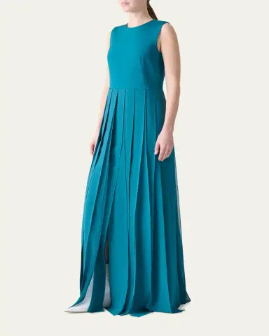 Akris Crepe Ribbon Skirt Gown | Thumbnail 4 Akris Crepe Ribbon Skirt Gown | Thumbnail 4