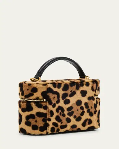 Saint Laurent Gaby YSL Vanity Bag in Leopard-Print Calf Hair | Thumbnail 3