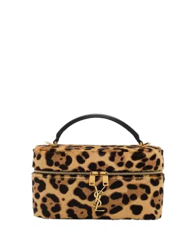 Saint Laurent Gaby YSL Vanity Bag in Leopard-Print Calf Hair | Thumbnail 1