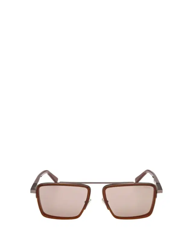 ZEGNA Men's Metal Square Sunglasses