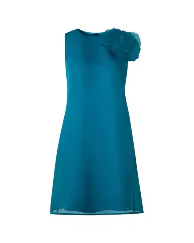 Akris 3D Anemone Corsage Silk Organza Dress | Thumbnail 1 Akris 3D Anemone Corsage Silk Organza Dress | Thumbnail 1