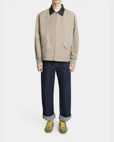Givenchy Men's Slim Nylon and Suede Low-Top Sneakers | Thumbnail 2