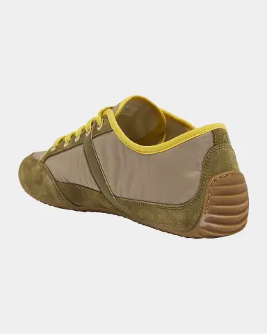 Givenchy Men's Slim Nylon and Suede Low-Top Sneakers | Thumbnail 3
