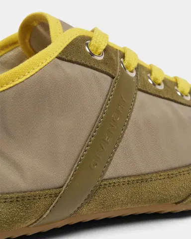 Givenchy Men's Slim Nylon and Suede Low-Top Sneakers | Thumbnail 4