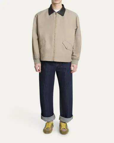 Givenchy Men's Slim Nylon and Suede Low-Top Sneakers | Thumbnail 8
