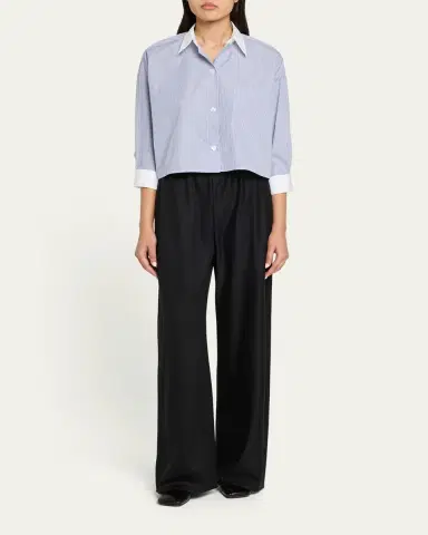 TWP Soon To Be Ex Striped Button-Front Shirt | Thumbnail 2